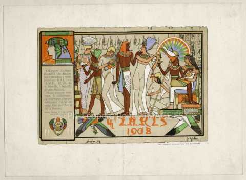 Invitation au Bal des Quat'Z'Arts de 1908 (Paris)